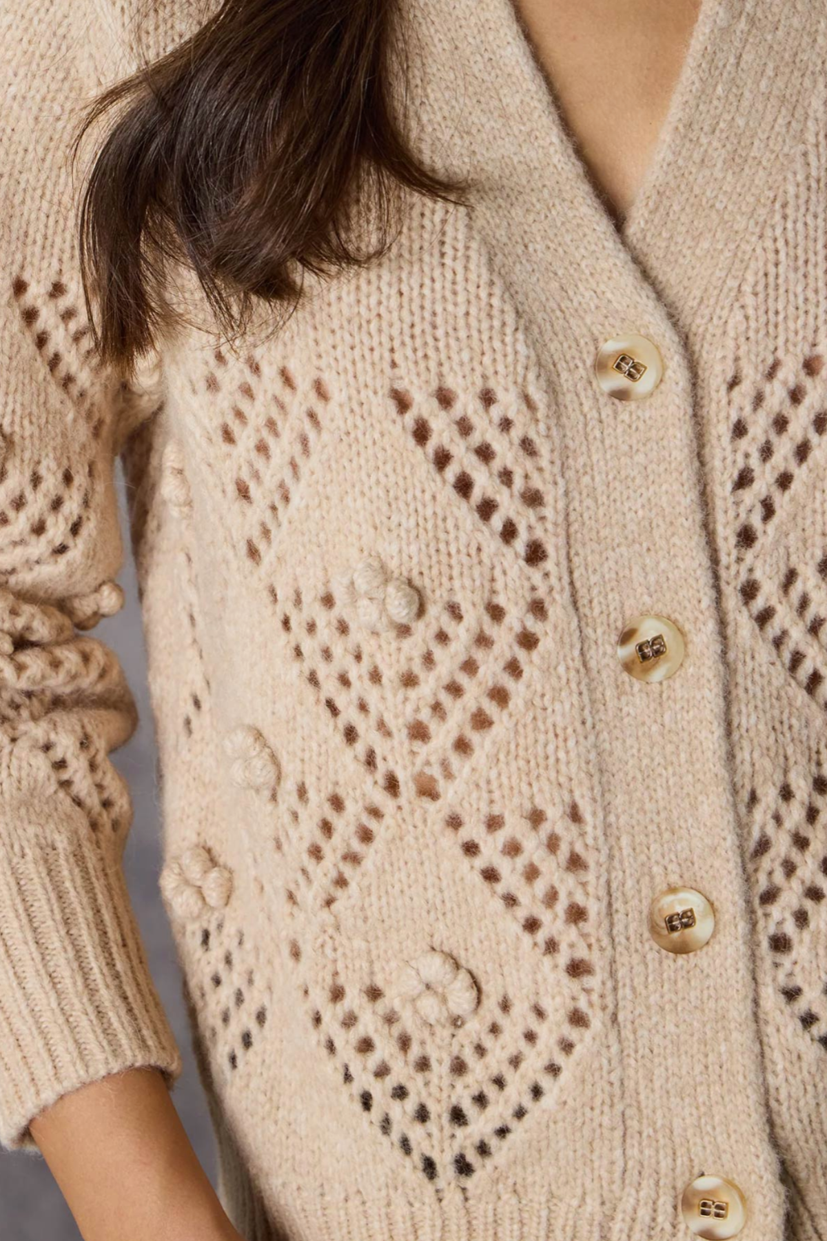 Trellis Cardigan Honey