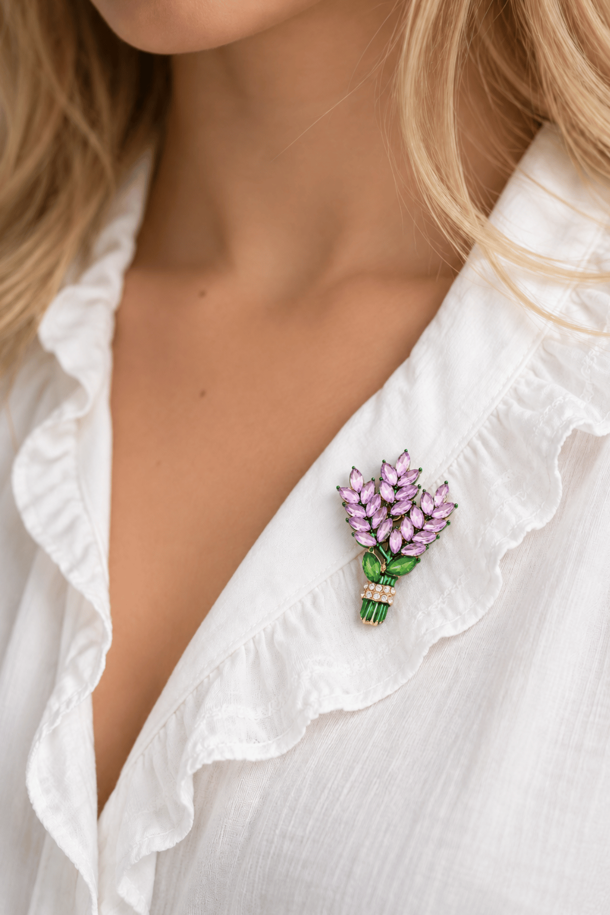 Lavender Bundle Brooch