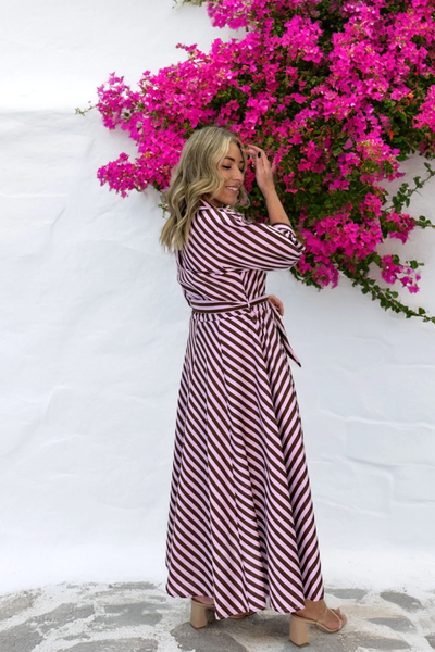 Bianca Dress Pink Chocolate