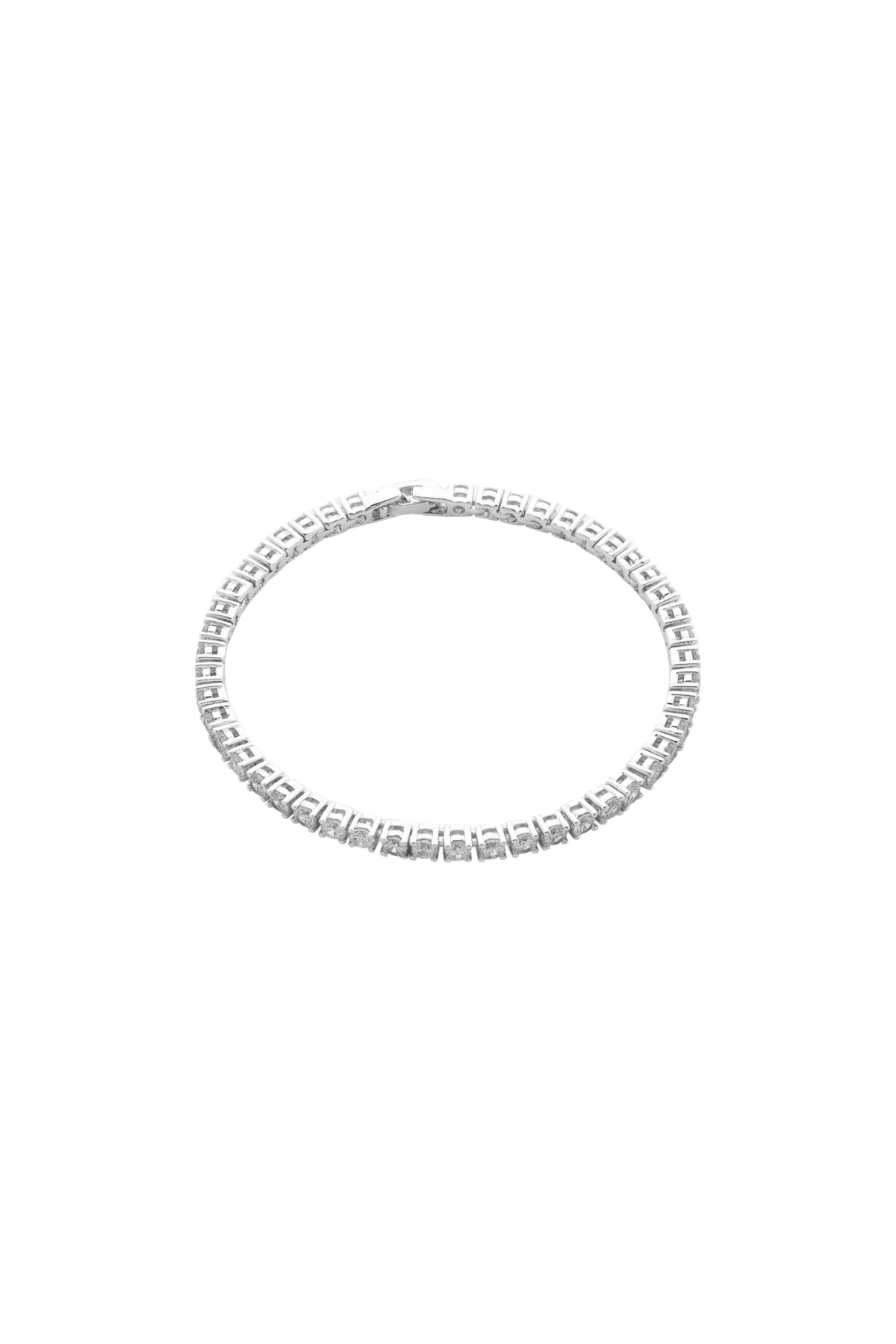 Dolce Vita Rhodium CZ Silver Bracelet