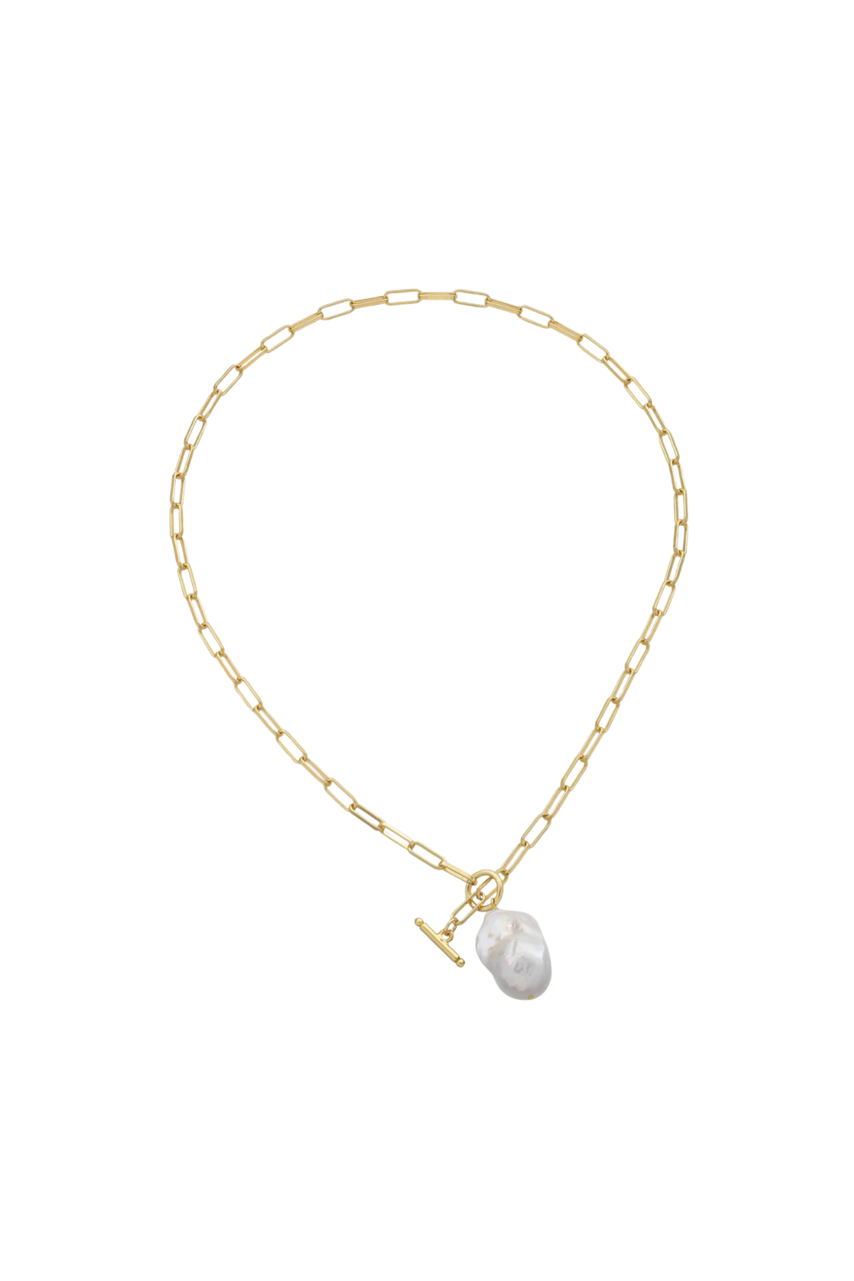 Juliette Gold Pearl Necklace