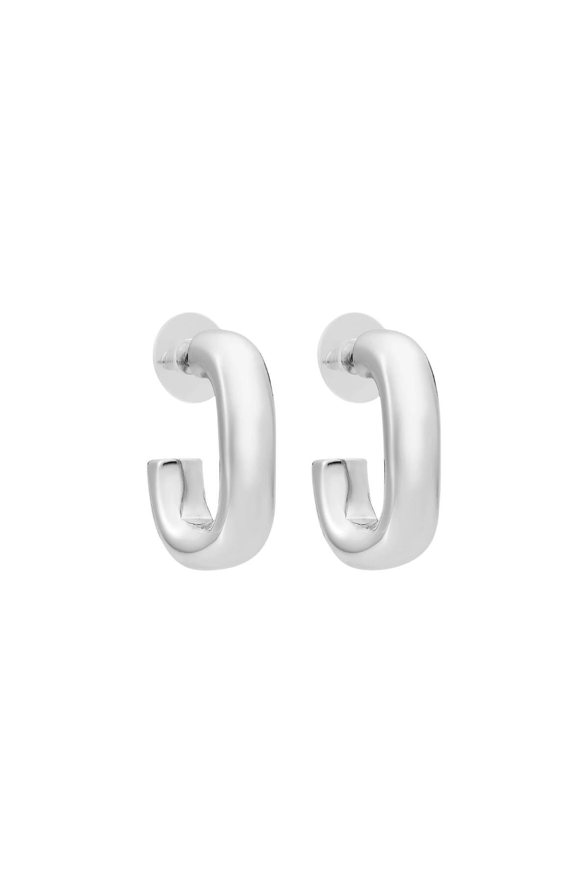Kate Silver Square Hoop