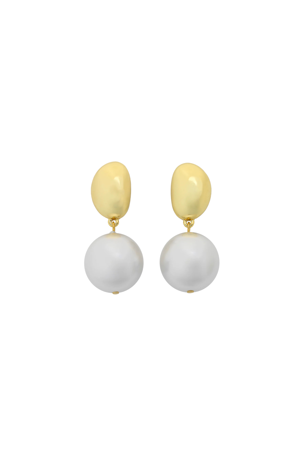 Selma Gold Pearl Earring
