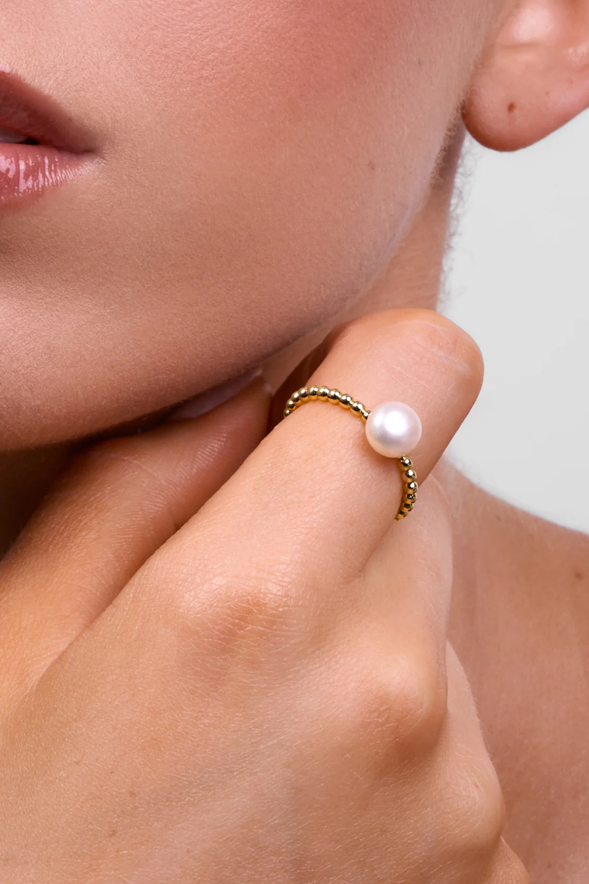 Cove Gold Pearl Ring
