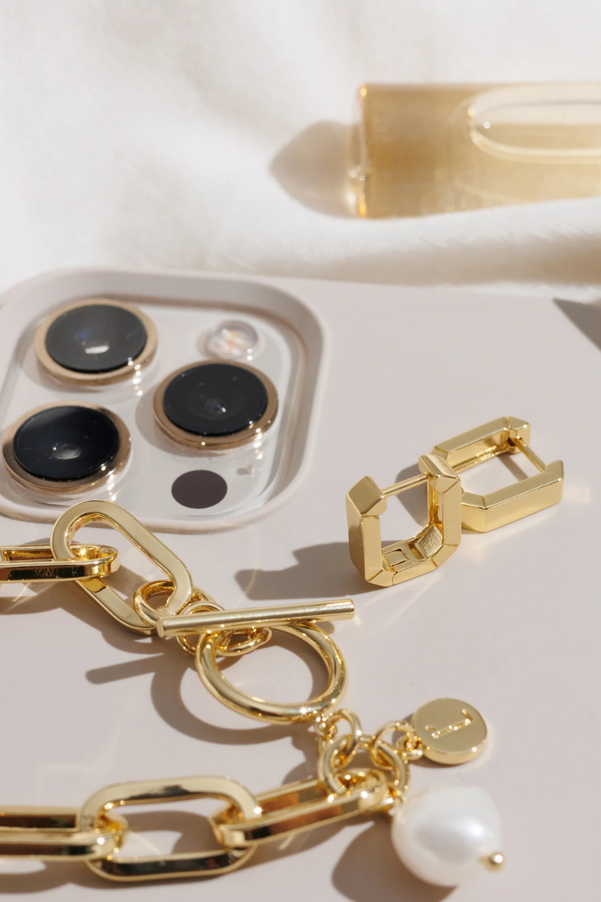 Darcy Gold Pearl Bracelet