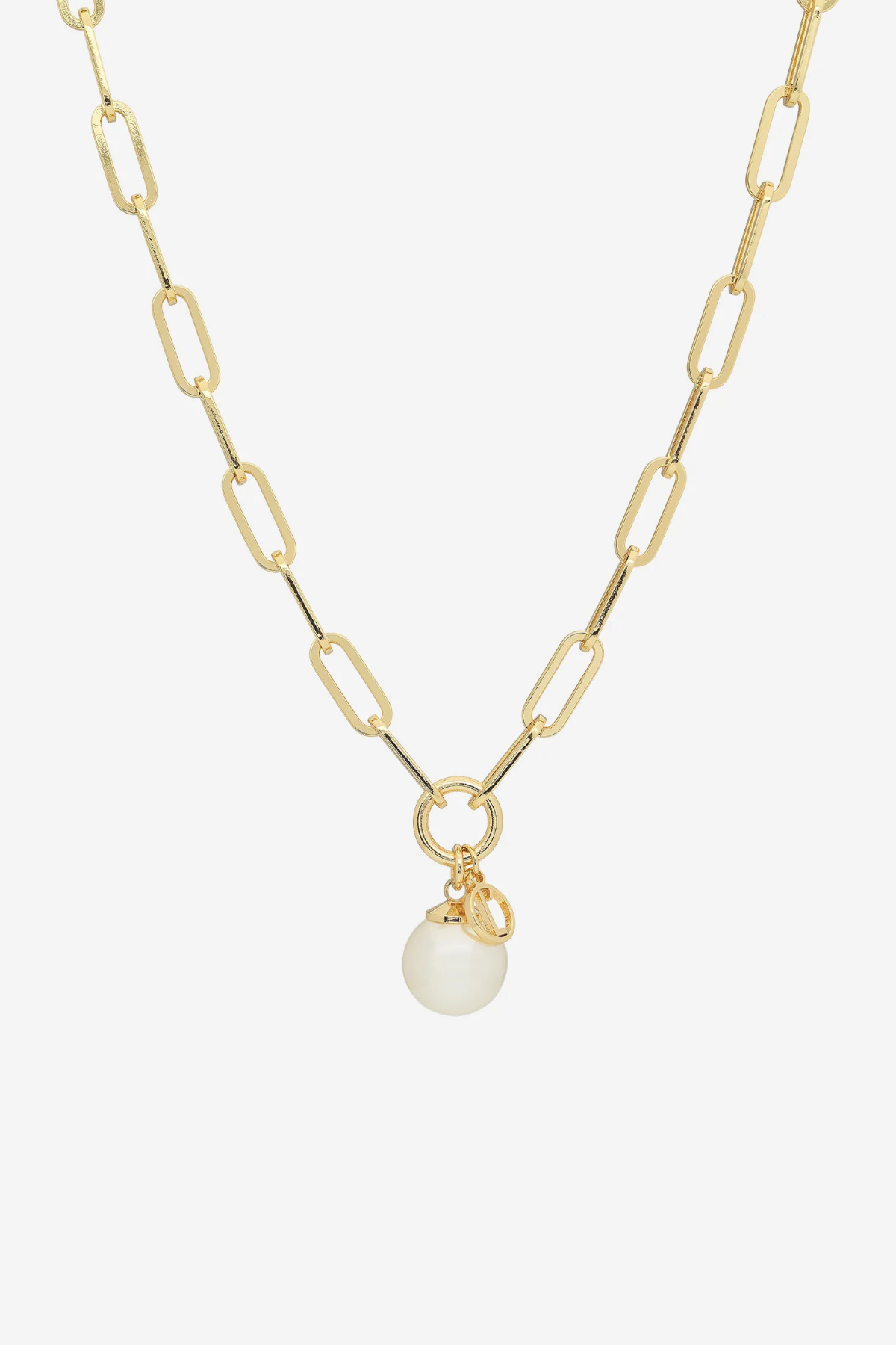 Hayley Gold Pearl Necklace