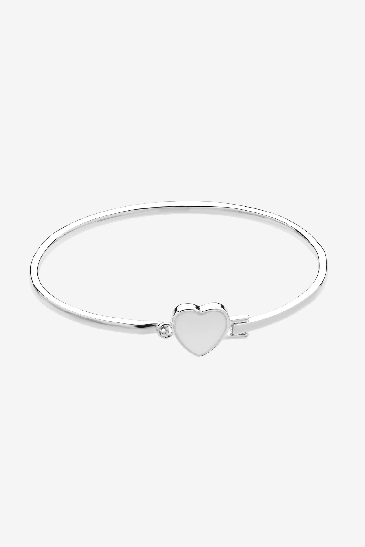 Myra Silver Heart Bangle