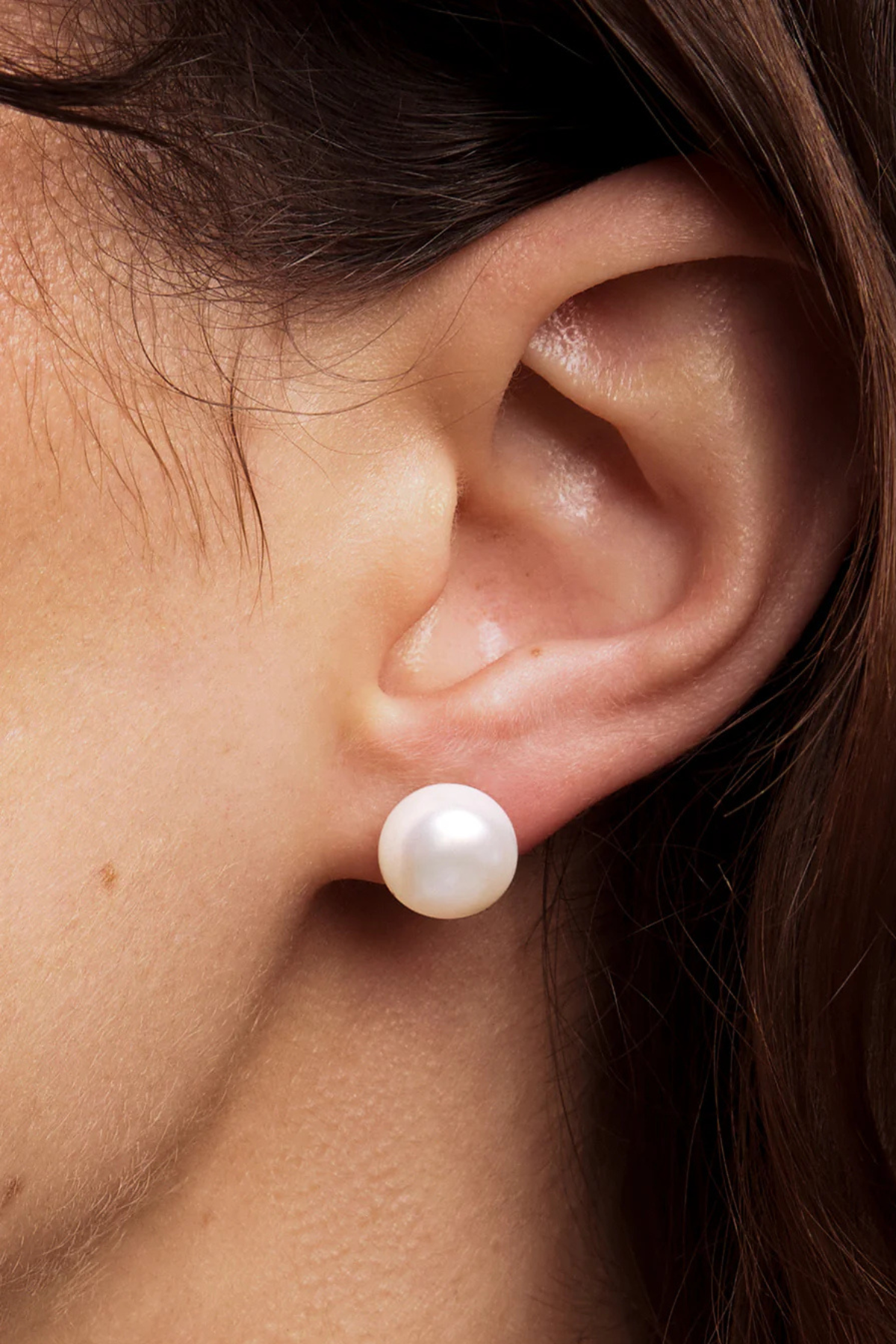 Bea Gold Pearl Stud