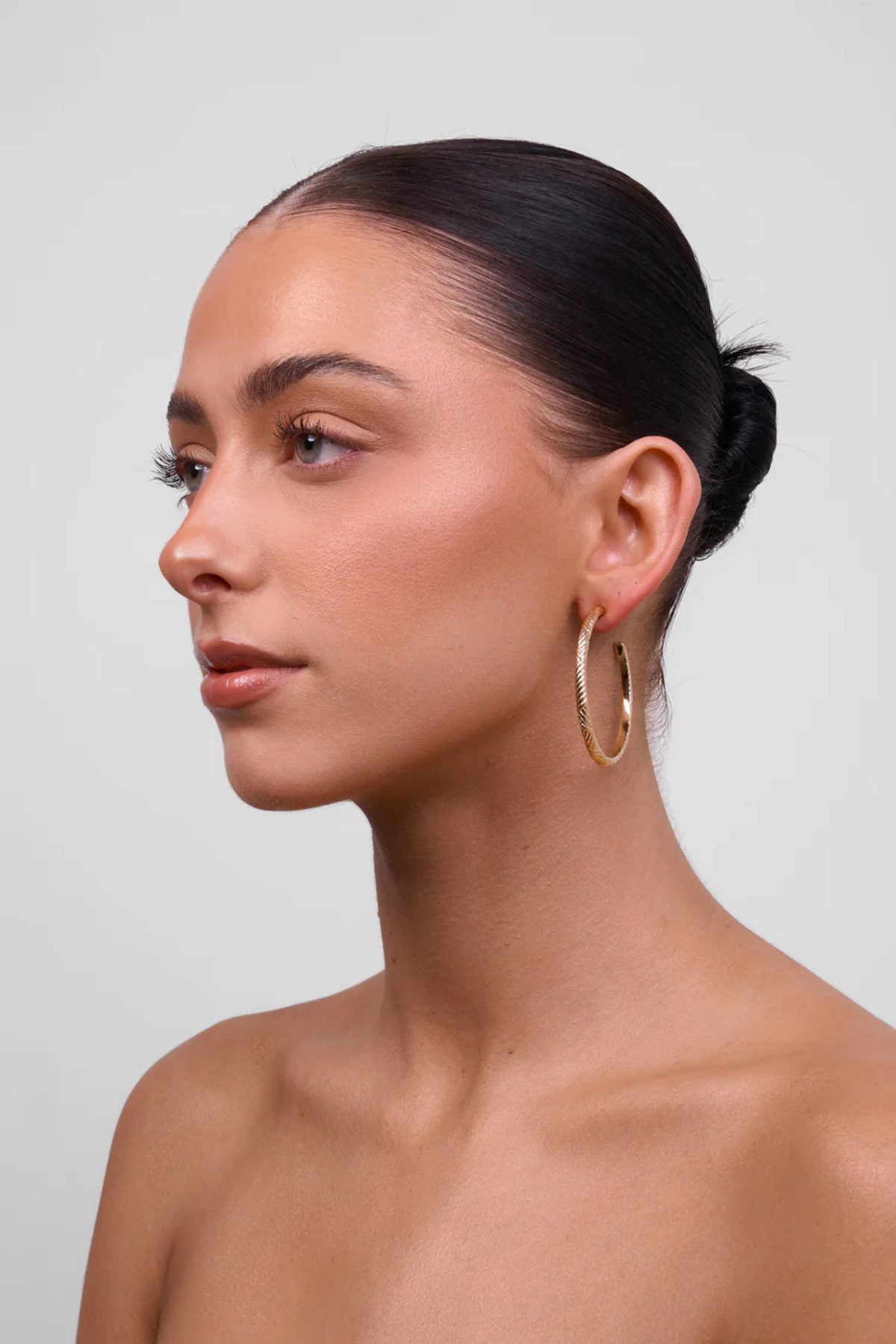 Indira Soft Gold Hoop