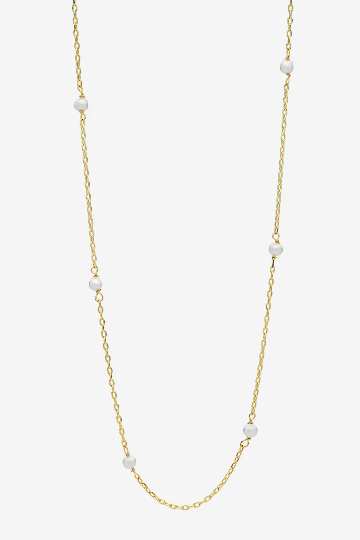 Lilibet Gold Pearl Necklace