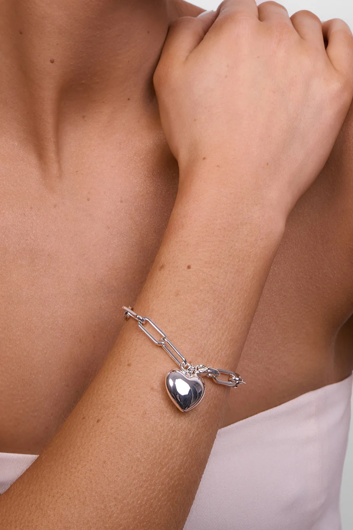 Lotte Silver Heart Bracelet