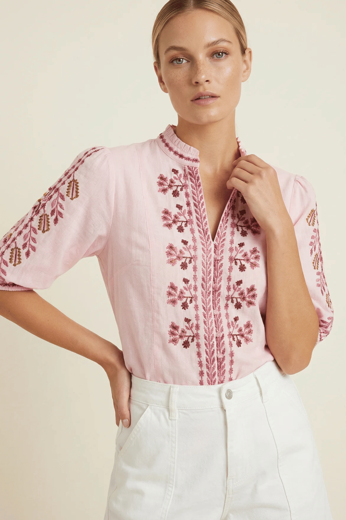 King Cotton Dakota Pink Blouse