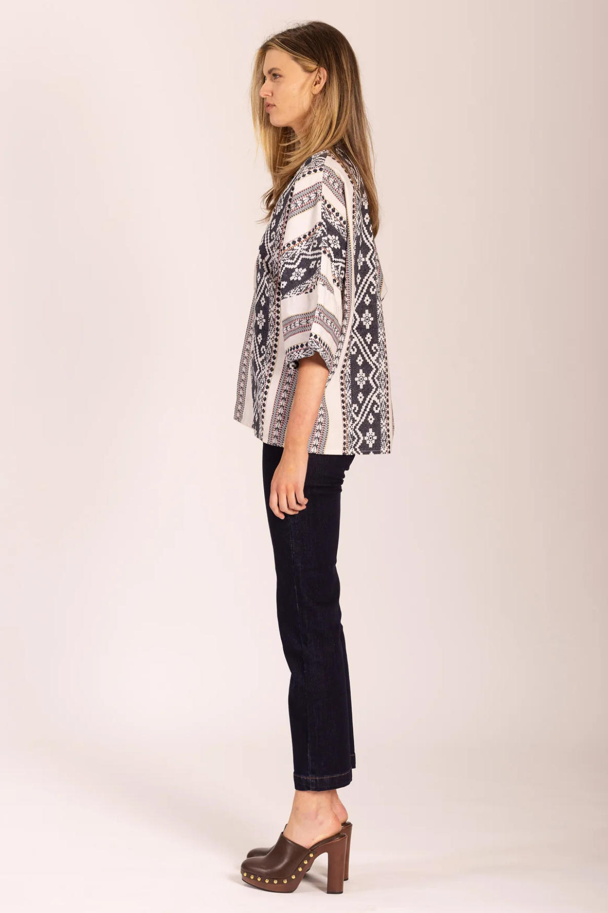 Kimono Jacket Fifteen Stripe