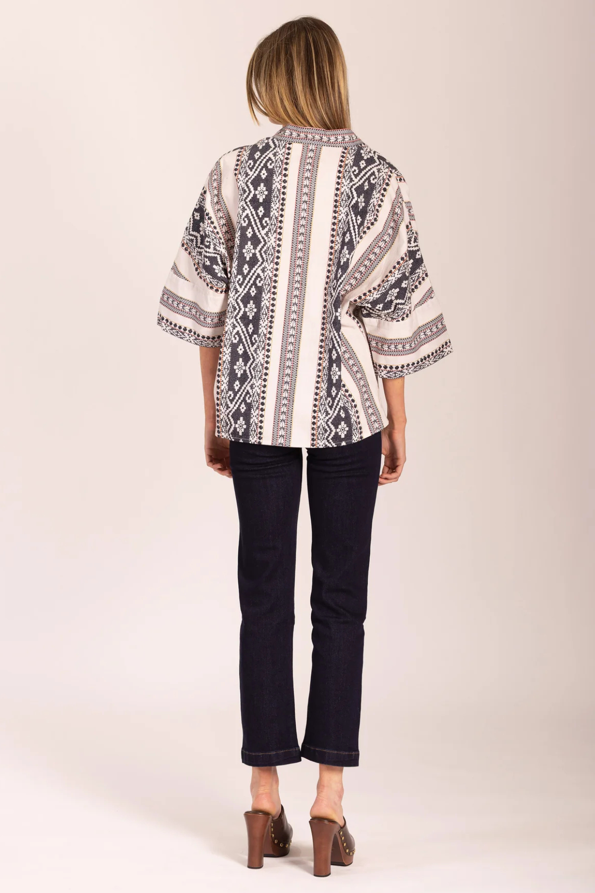 Kimono Jacket Fifteen Stripe