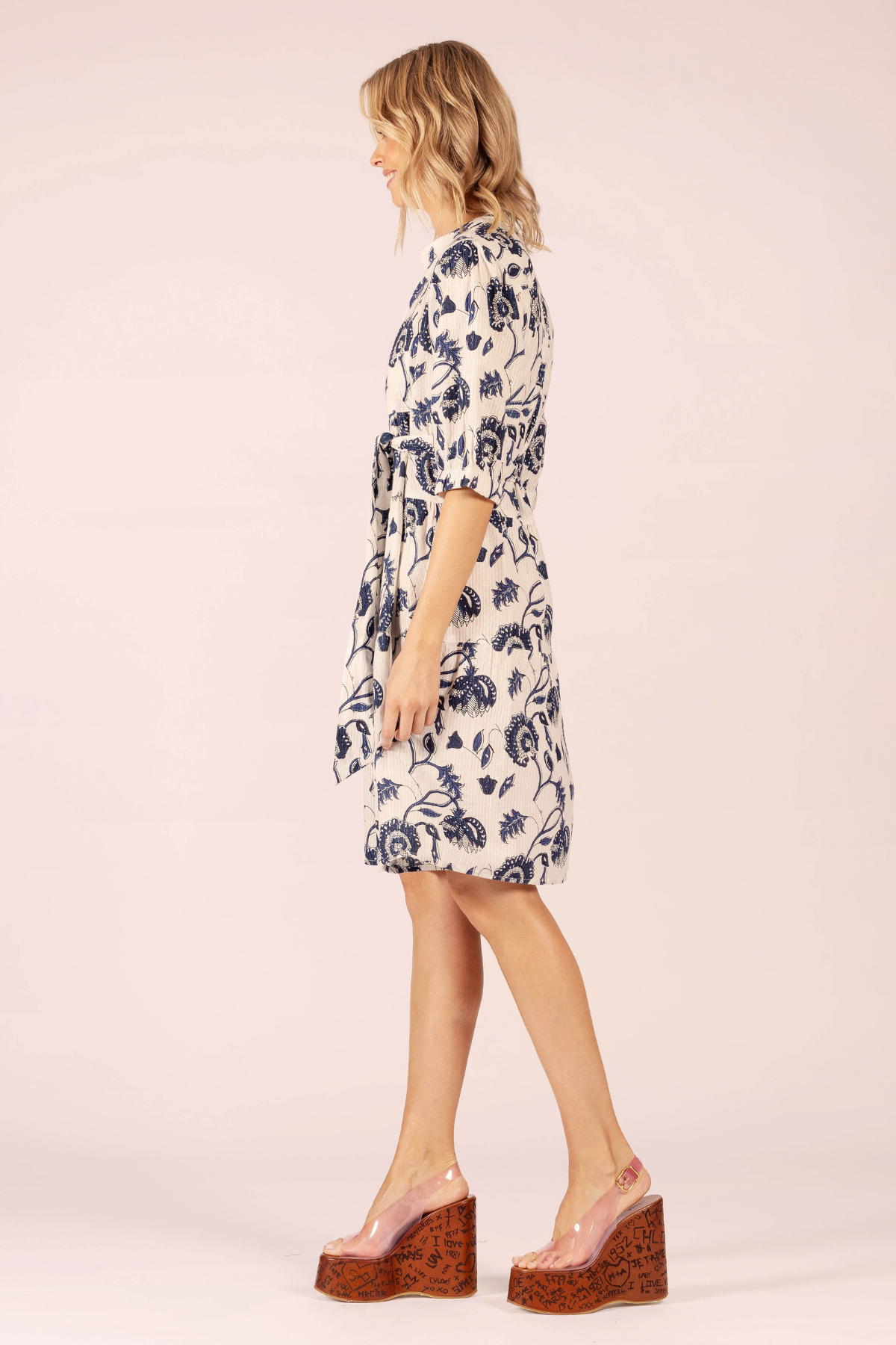 Marilyn Dress Capri Navy
