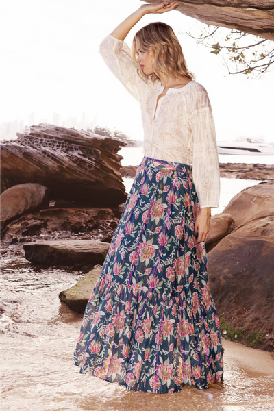 Twenty Sara Lace Ivory Shirt