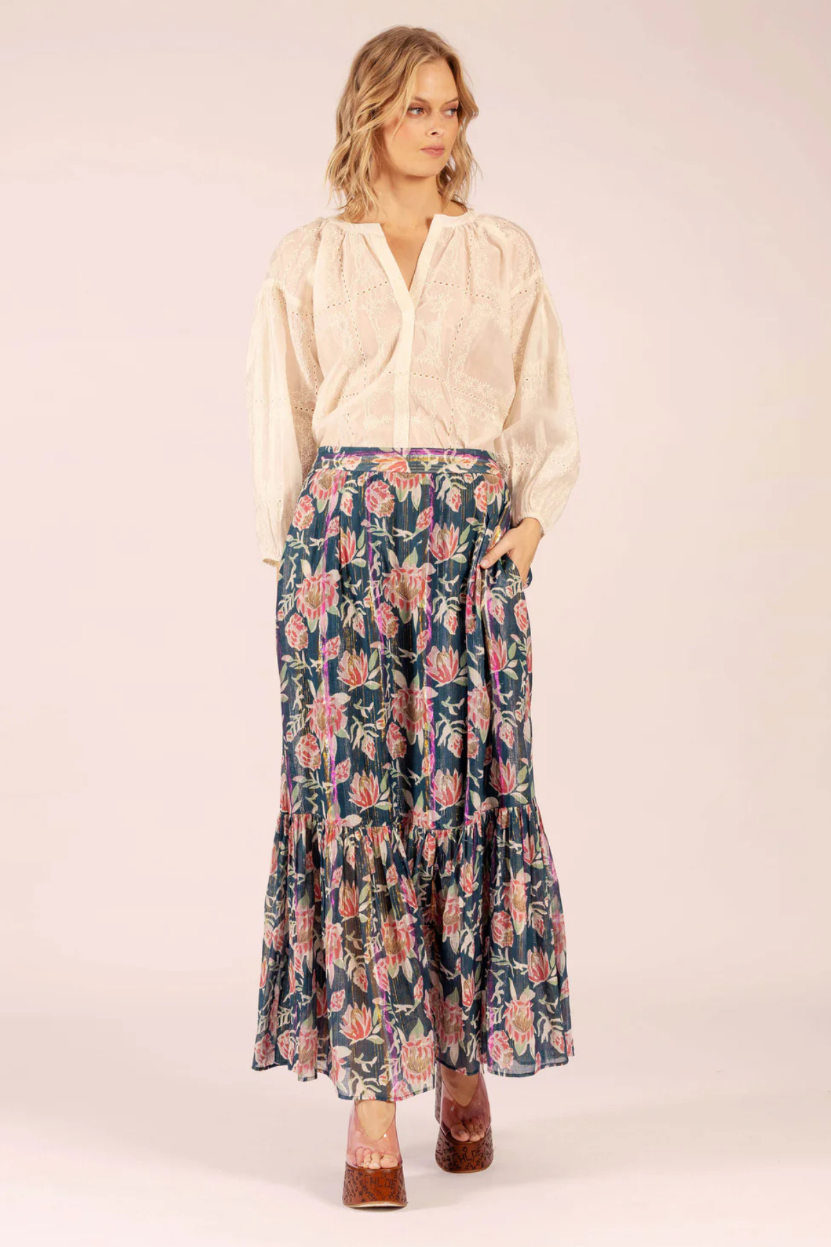 Twenty Sara Lace Ivory Shirt