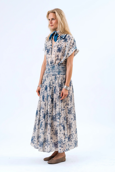 Badal Shirt Blue Floral