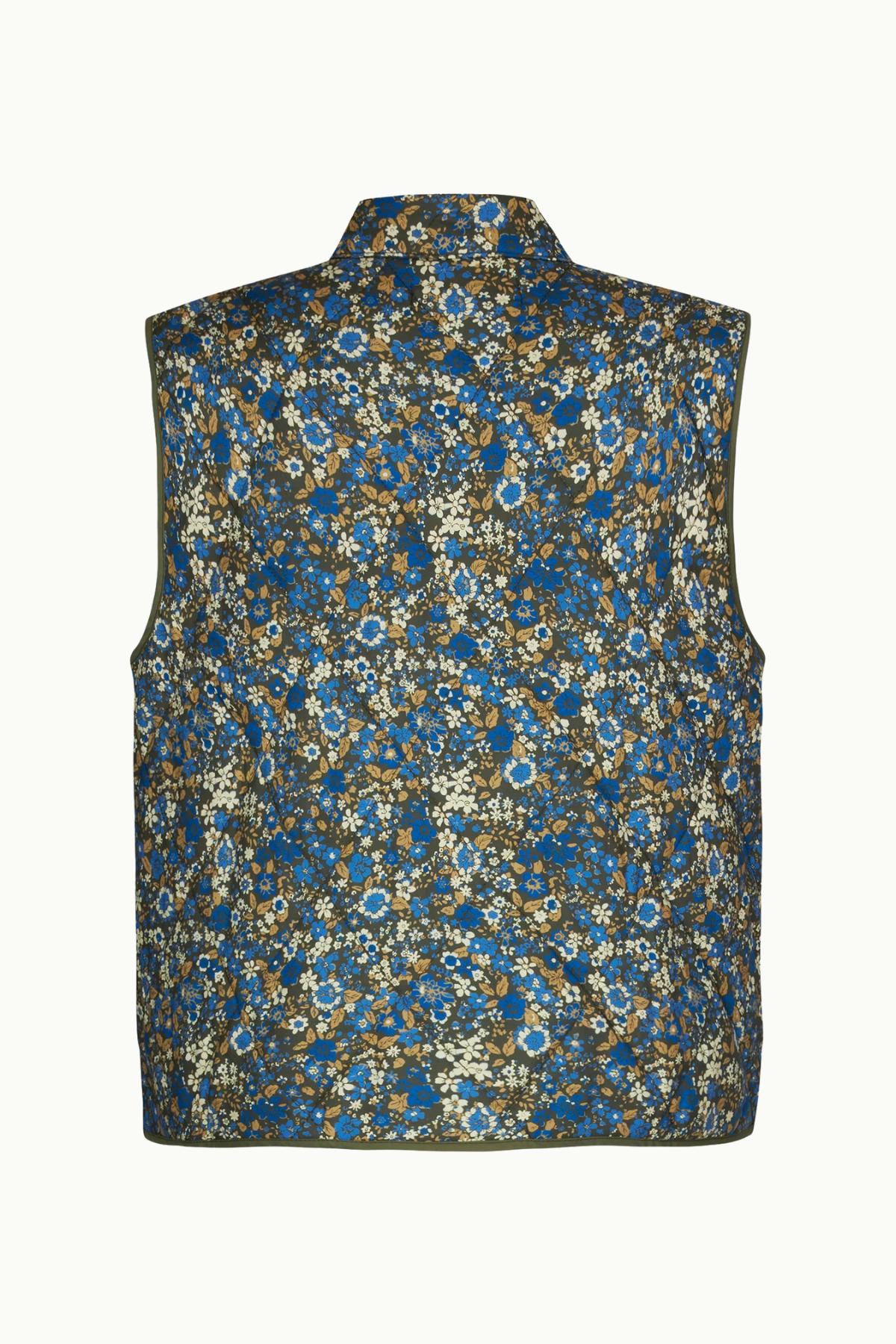 Cairo Quilted Vest Blue Floral