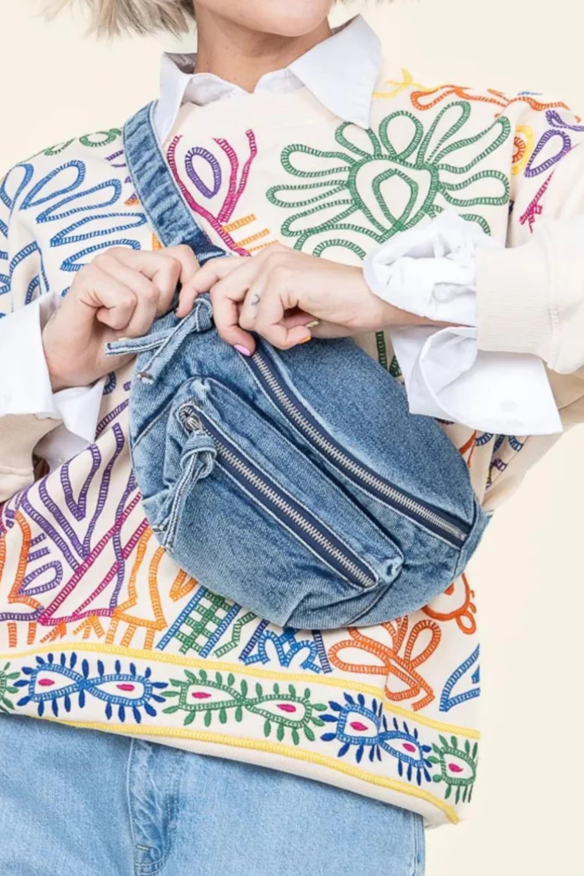 Holly Belt Bag Washed Denim