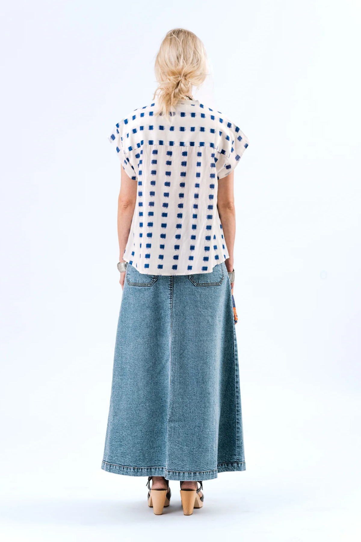 Luna Denim Maxi Skirt
