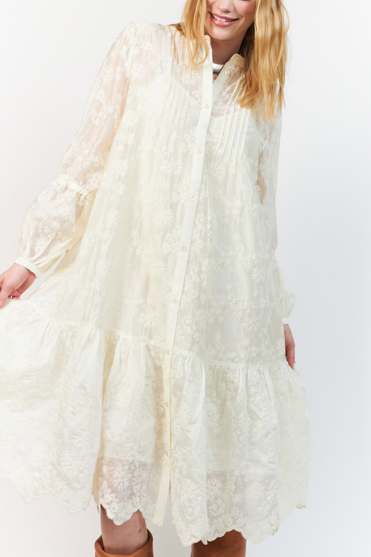 Alanna Maxi Dress Cream