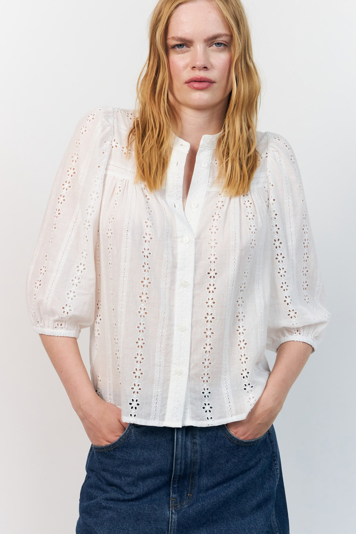 June Blouse White
