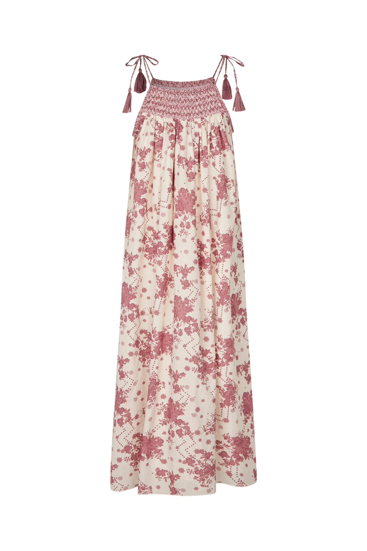 Ango Maxi Dress Pink Floral