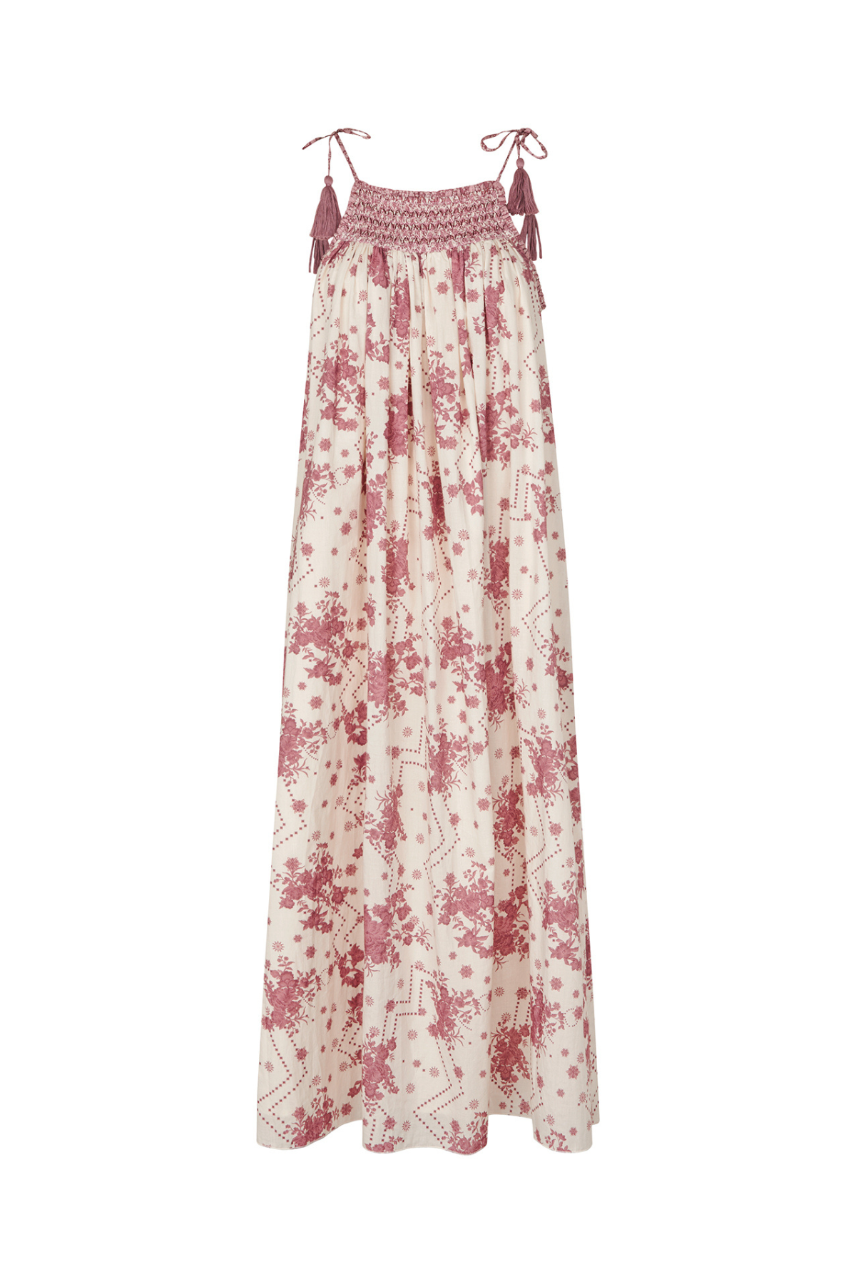 Ango Maxi Dress Pink Floral
