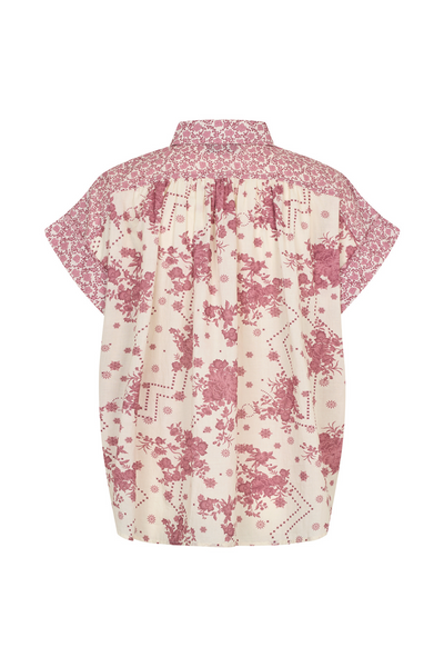 Badal Blouse Pink Floral