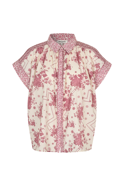 Badal Blouse Pink Floral