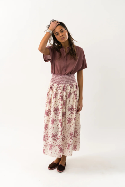 Myra Maxi Skirt Pink Floral
