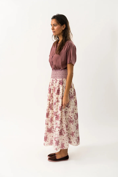 Myra Maxi Skirt Pink Floral