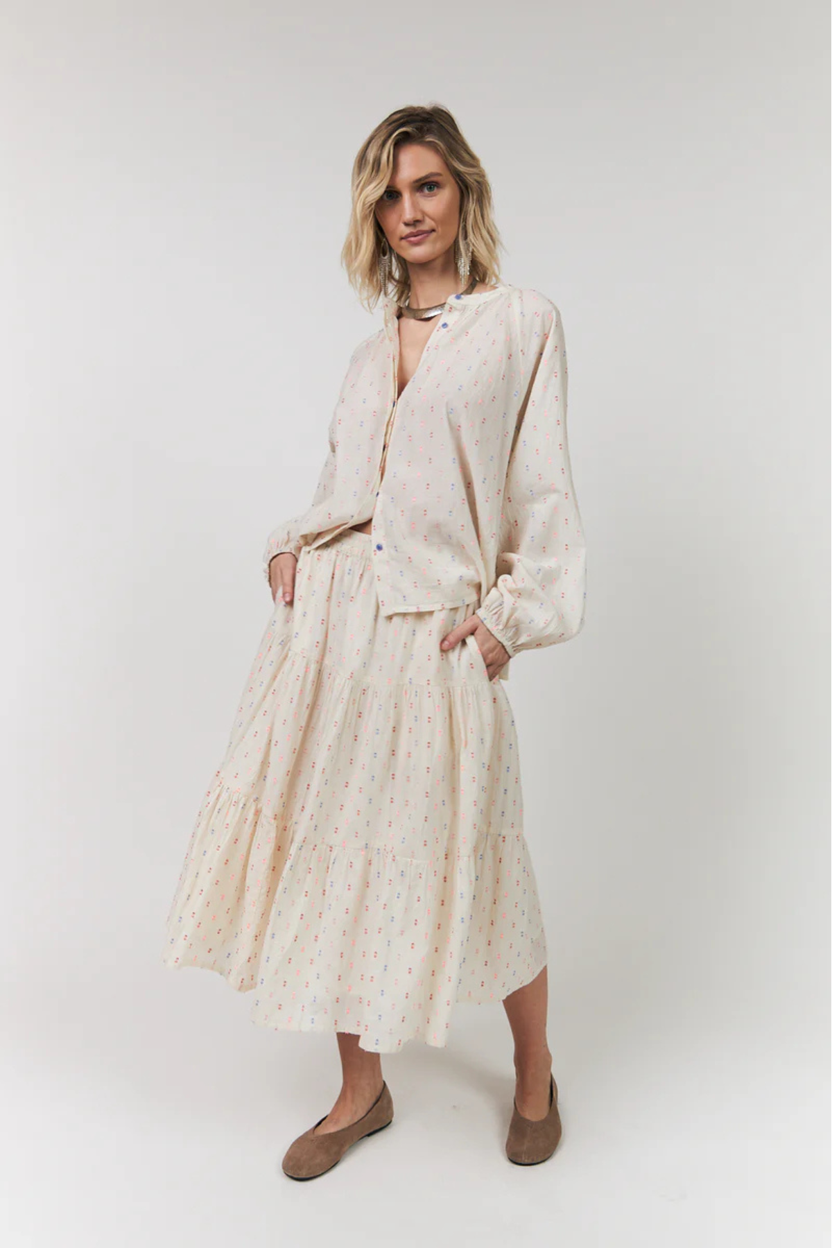 Hailey Creme Blouse