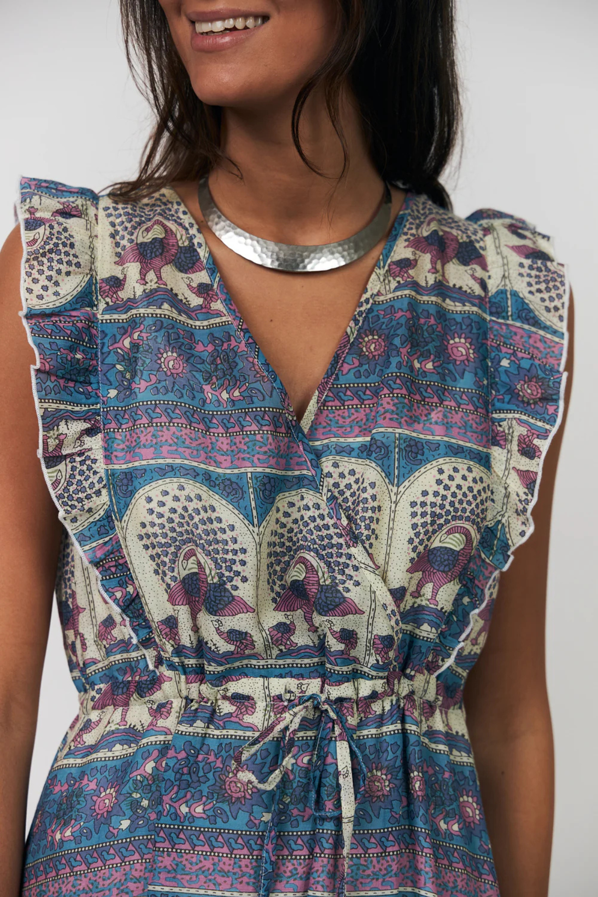 Samo Midi Dress Blue