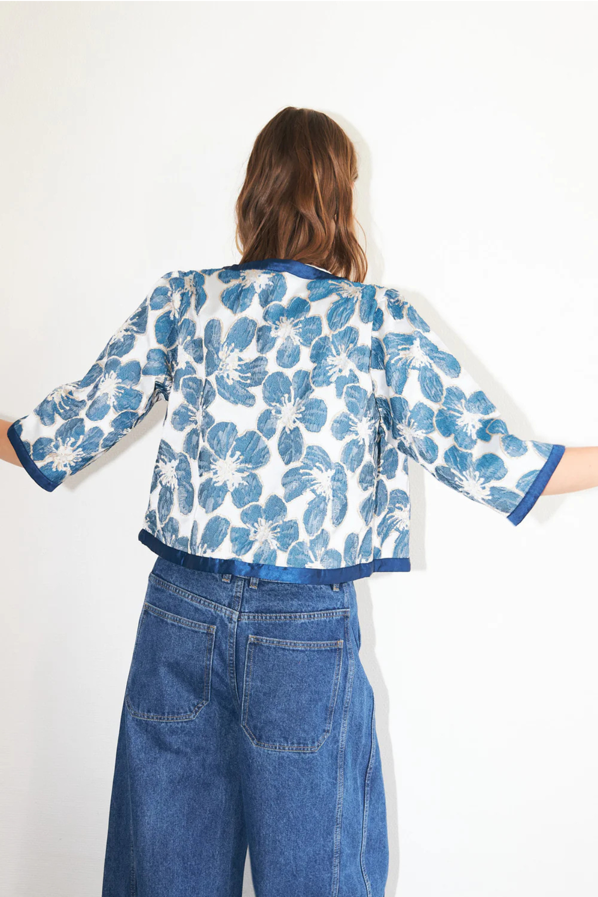 Trine Short Jacket Blue