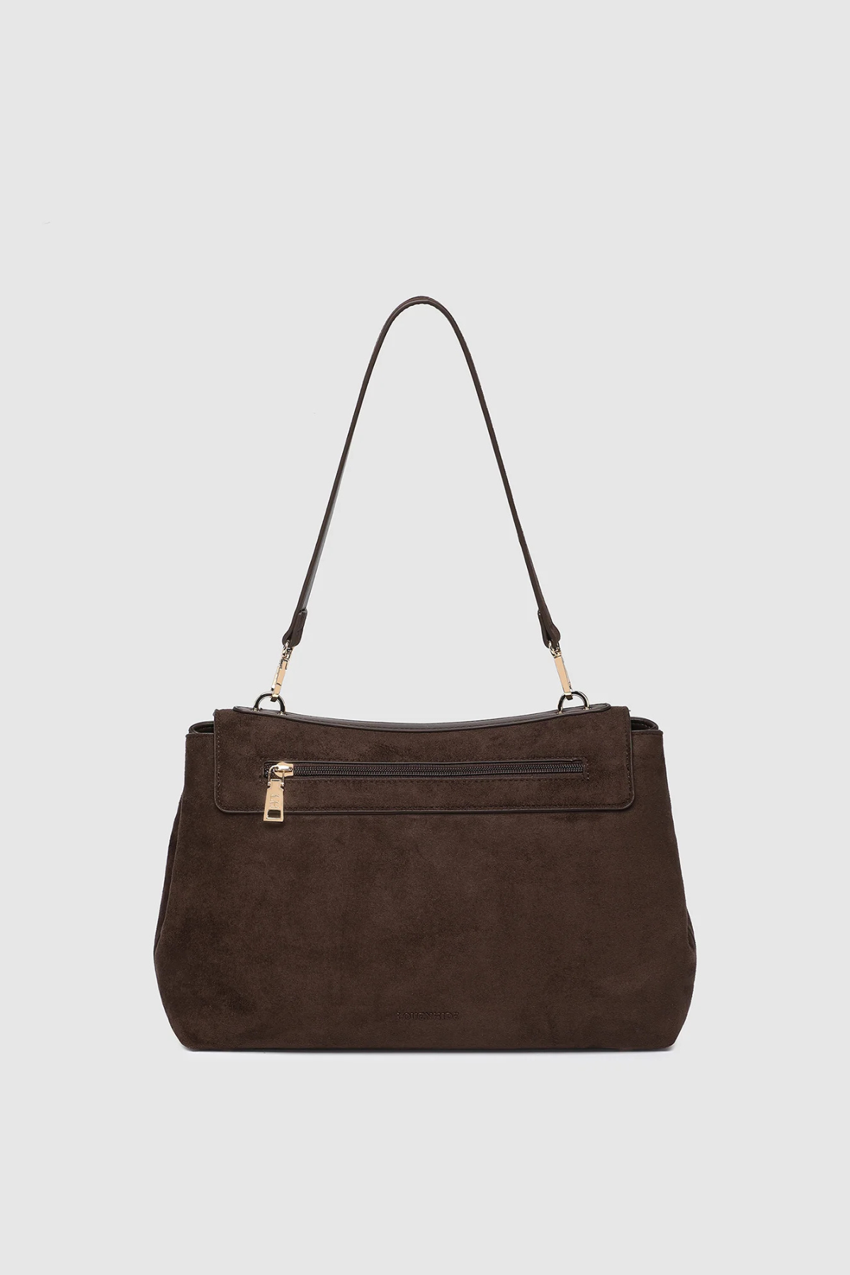 Arden Suedette Shoulder Bag Chocolate