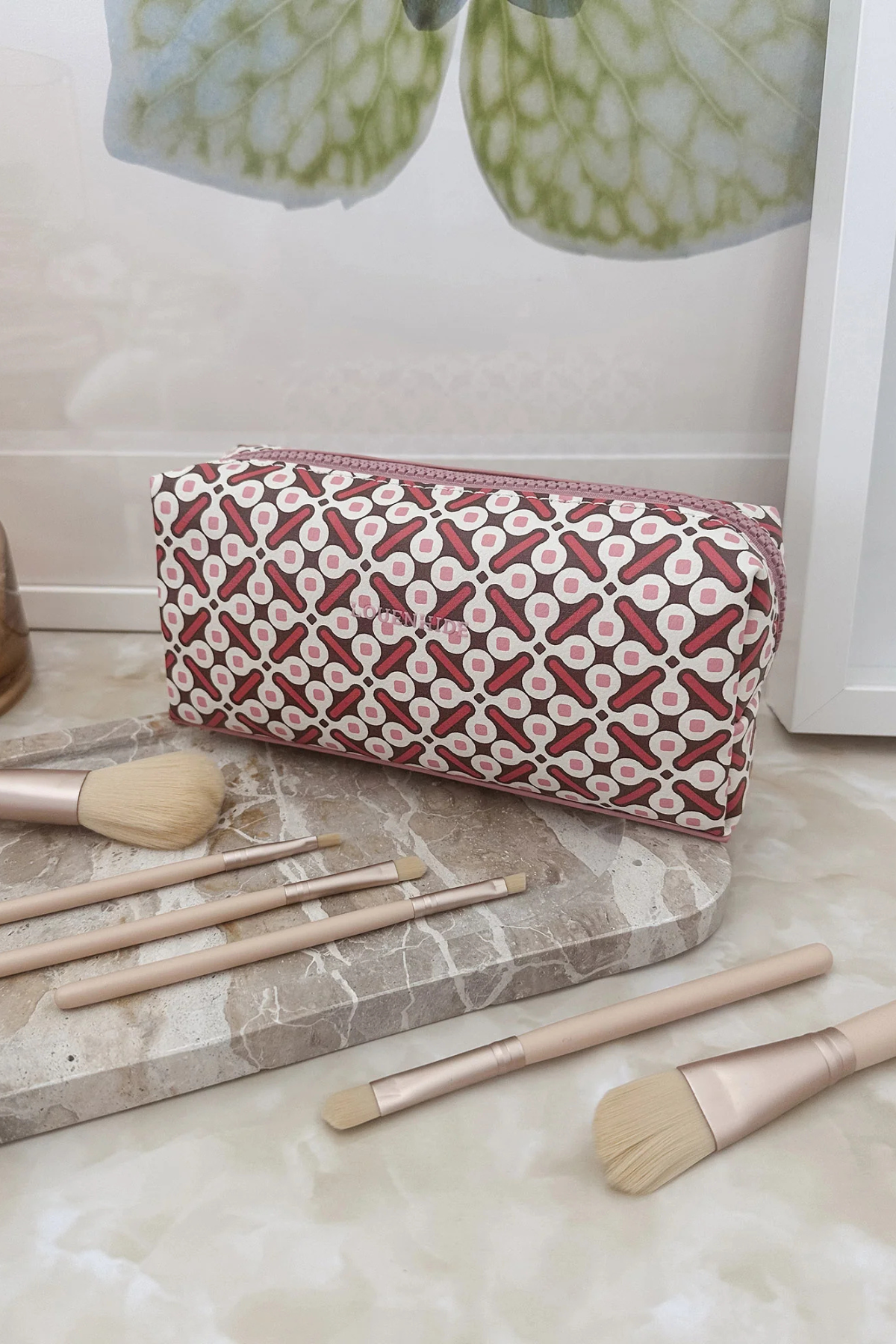Brianna Makeup Bag Retro Pink