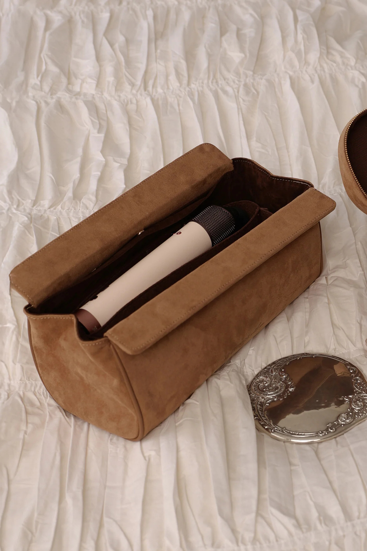 Margot Hair Tool Travel Case Suedette Honey