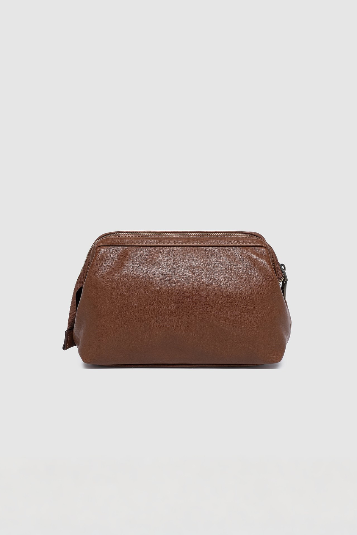 Albie Cosmetic Case Saddle Cognac