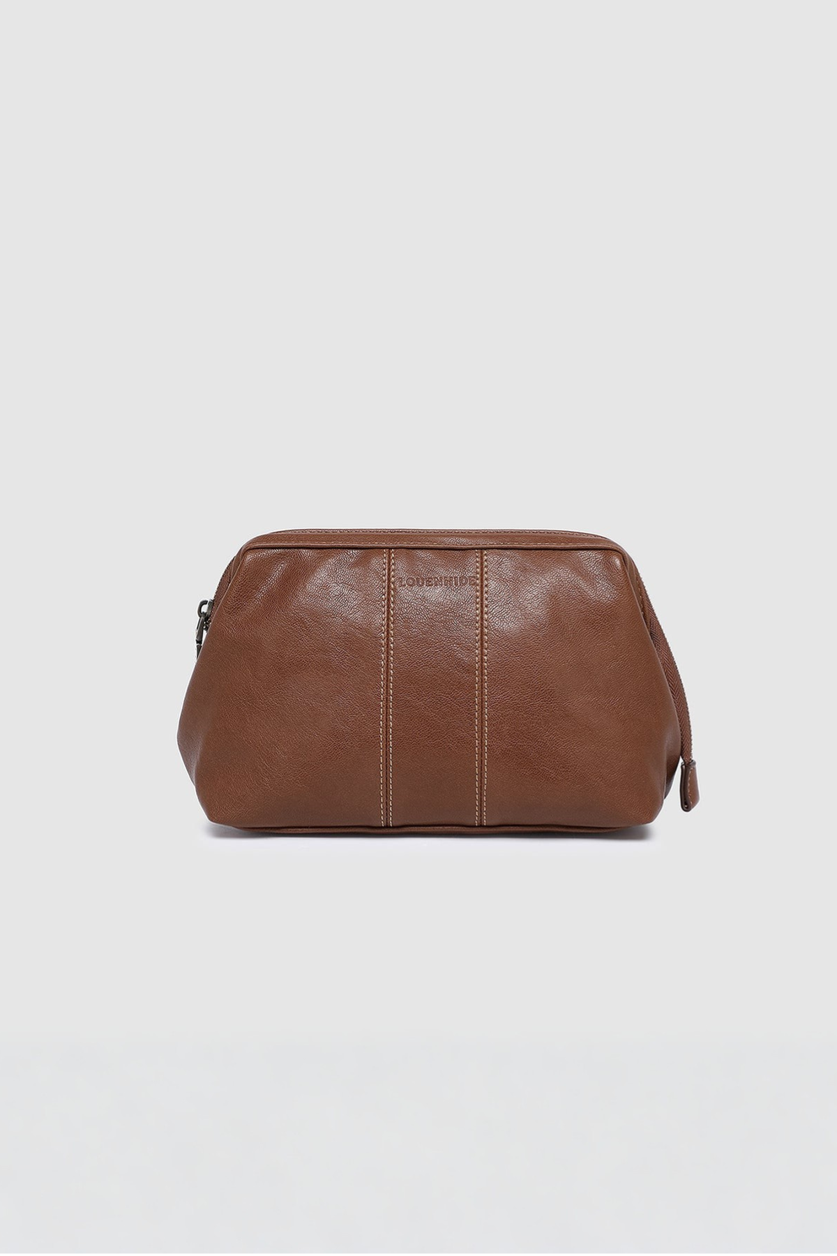 Albie Cosmetic Case Saddle Cognac