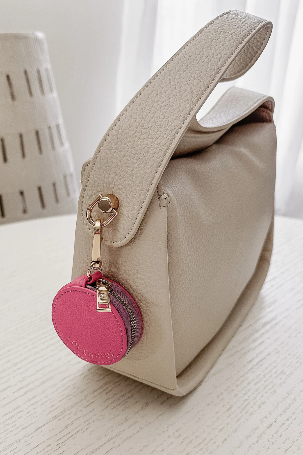 Airlie Bag Charm Hot Pink