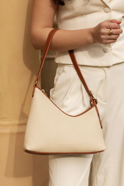 Amelia Shoulder Bag Canvas Tan