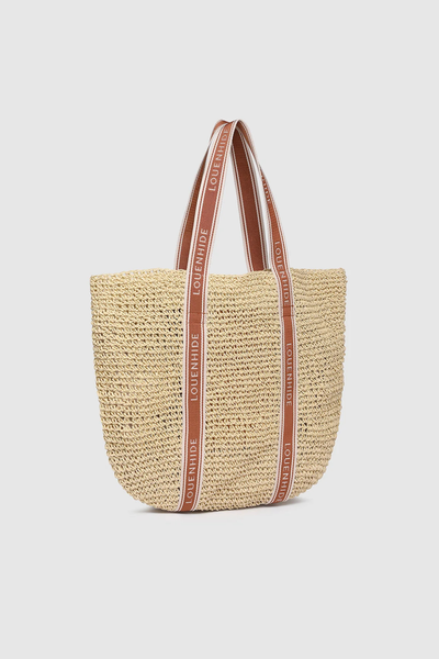 Bali Beach Bag Natural Tan Raffia