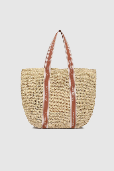 Bali Beach Bag Natural Tan Raffia