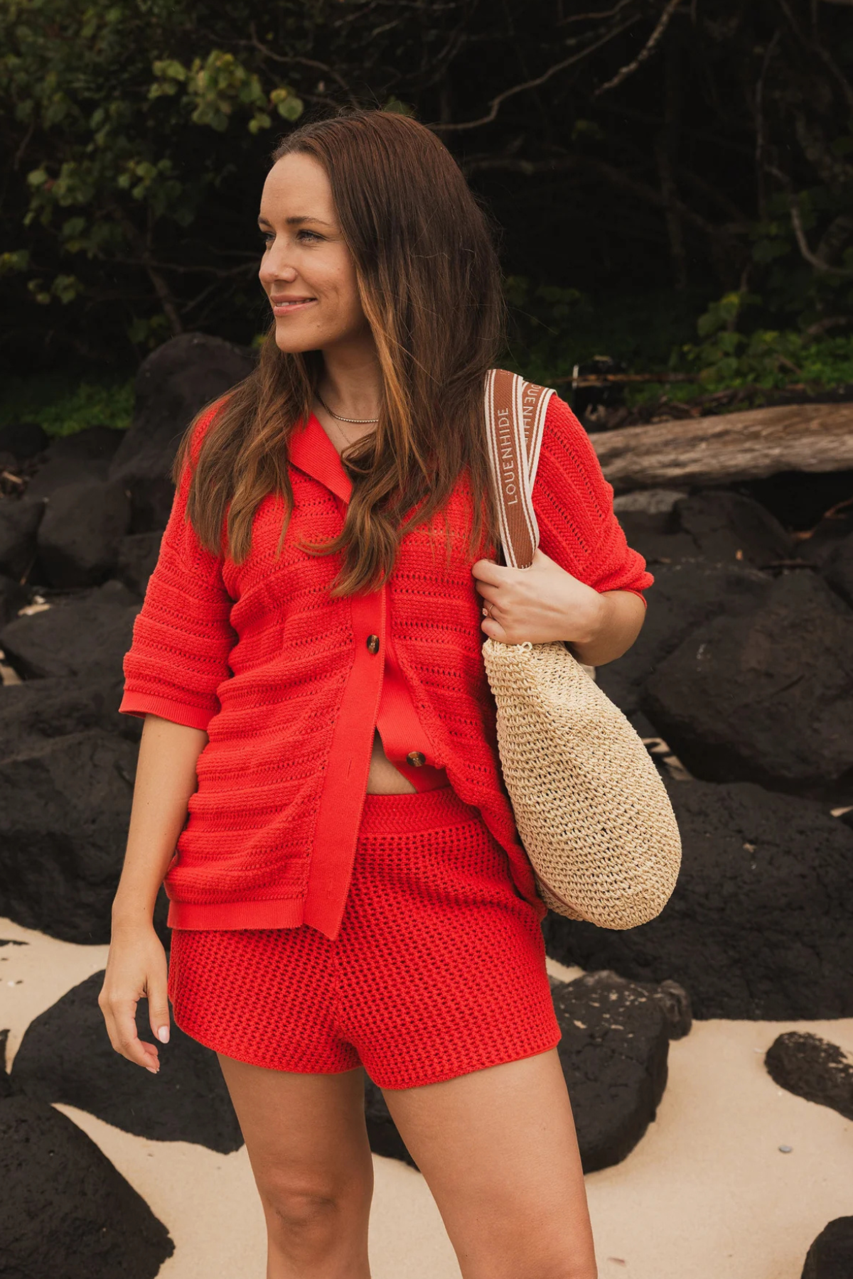 Bali Beach Bag Natural Tan Raffia