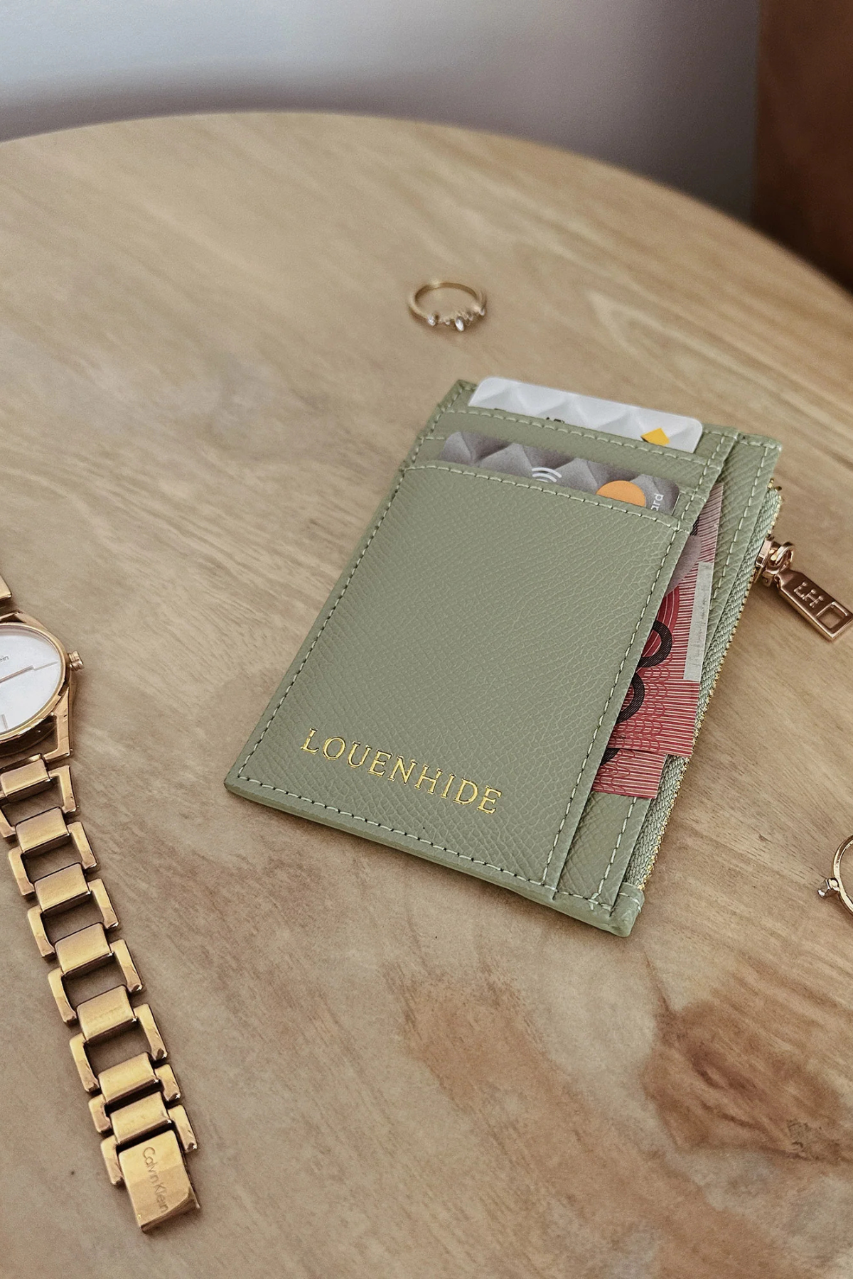 Cara Cardholder Sage Green