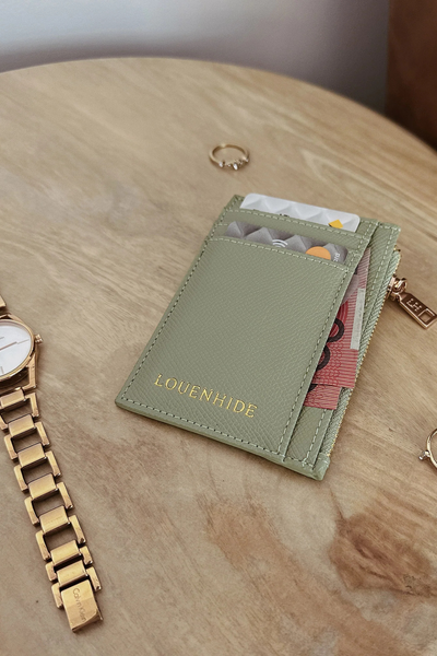Cara Cardholder Sage Green