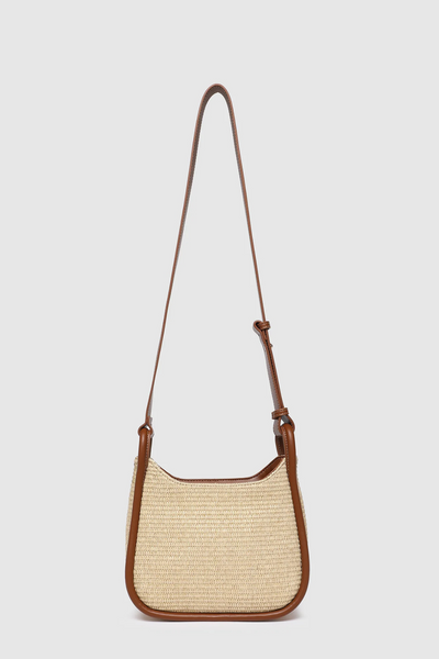 Clare Shoulder Bag Raffia Tan