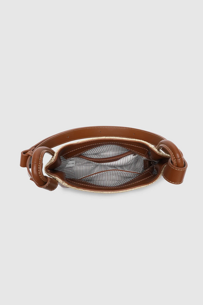 Clare Shoulder Bag Raffia Tan